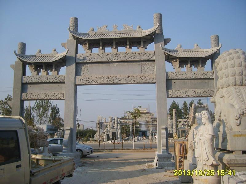 供應(yīng)山東石牌坊設(shè)計(jì)，山東石牌坊制作，山東石牌坊加工制作