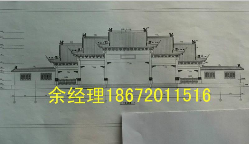 仿古建筑牌坊施工-厂家批发报价价格图片