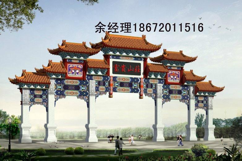 供應(yīng) 山東門樓牌坊，古建牌坊大門