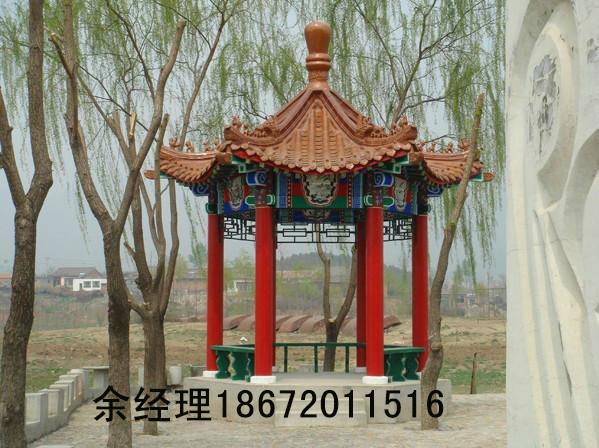 供應酒泉水泥亭子，水泥仿古亭子 酒泉水泥亭子