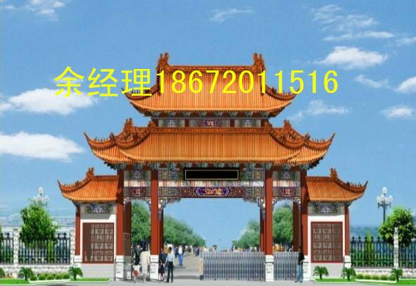 供應西安古建門樓仿古牌樓，西安古建門樓仿古牌樓制作