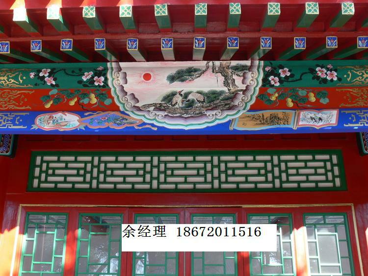 供应衡阳古建彩绘公司，古建彩绘报价，古建彩绘价格，古建彩绘翻新图片