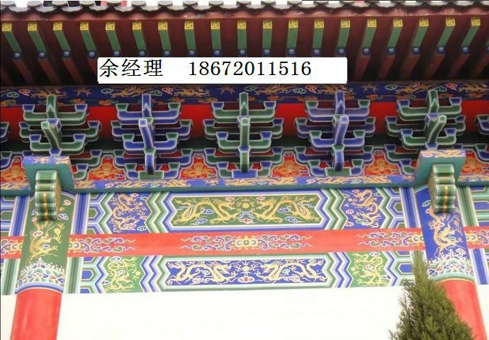 供应甘肃仿古建筑彩绘，仿古建筑彩绘工程报价，2016仿古建筑彩绘图片