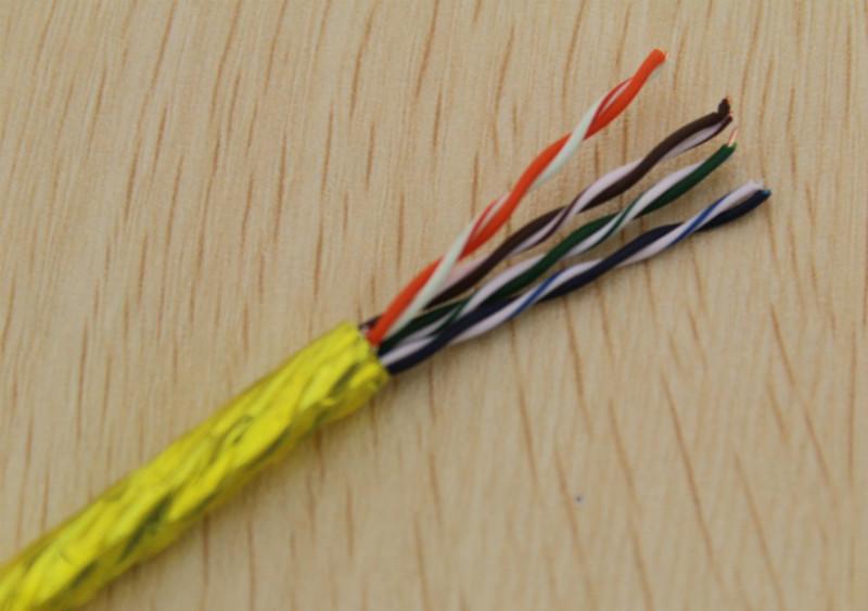 供應(yīng)超五類05無氧銅雙屏蔽網(wǎng)線  鋁箔加編織網(wǎng)*信號(hào)網(wǎng)線