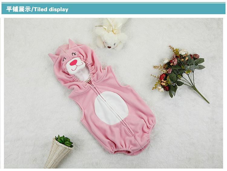 卡通动物哈衣三角连体衣爬服秋冬