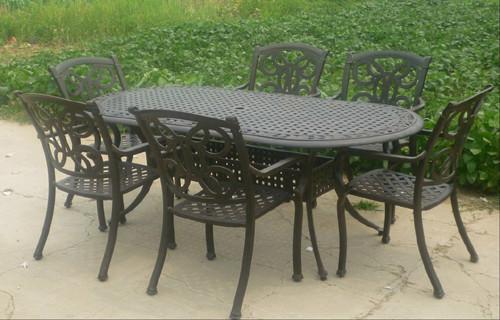 供應(yīng)天津庭院桌椅濟(jì)南戶外金屬家具濰坊花園家具煙臺鑄鋁桌椅青島戶外家具