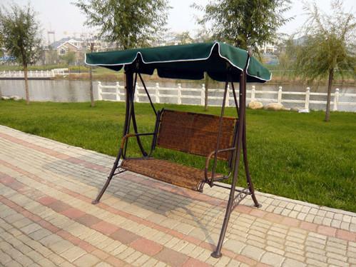 帶蓬秋千椅動(dòng)搖秋千椅鐵藝秋千椅庭院秋千戶外家具廠秋千椅