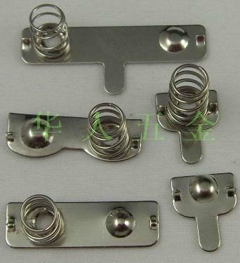 供應電池彈*接觸片雙彈簧電池片