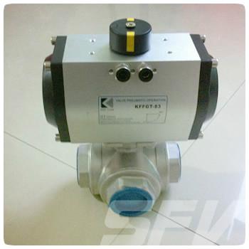 供應(yīng)氣動三通換向球閥Q614F