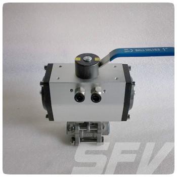 供應氣動三片式球閥Q611F-1000WOG