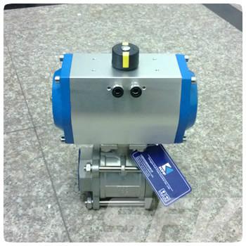 供應氣動三片式球閥Q611F-1000WOG