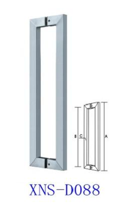 供应方管拉手 不锈钢方管拉手 玻璃门方管拉手厂家