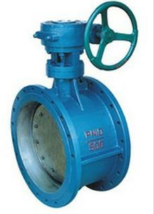 蝸輪法蘭式軟密封蝶閥圖片