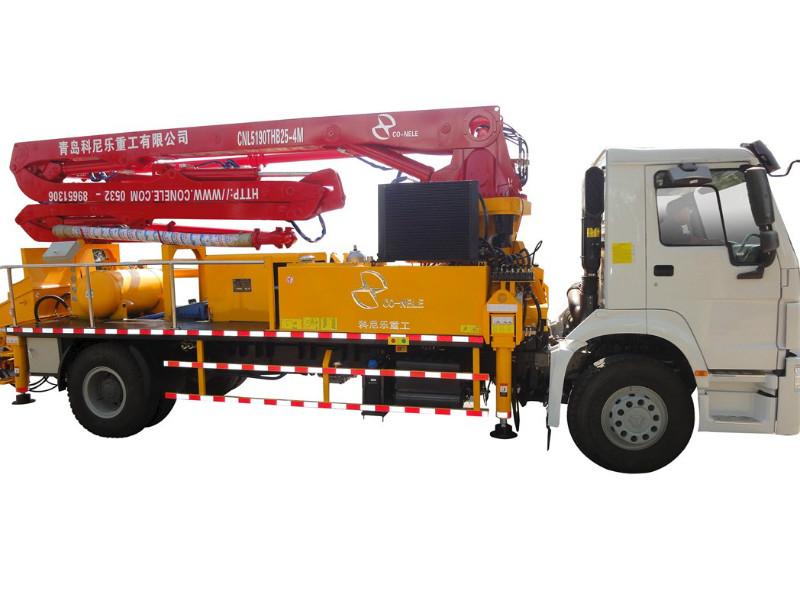 供應(yīng)青島科尼樂重工25米小型臂架泵車