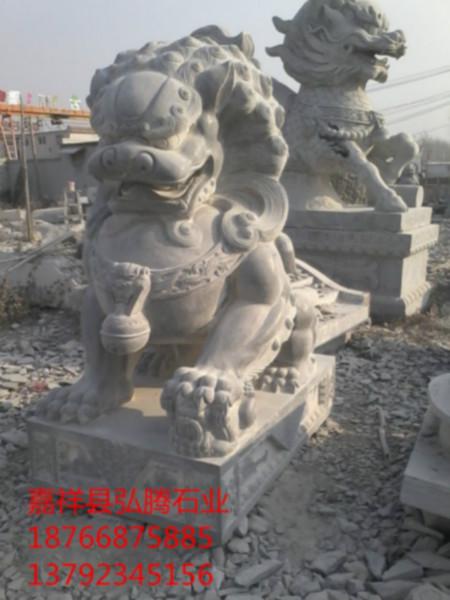 山東石雕石獅圖片/山東石雕石獅樣板圖 (4)