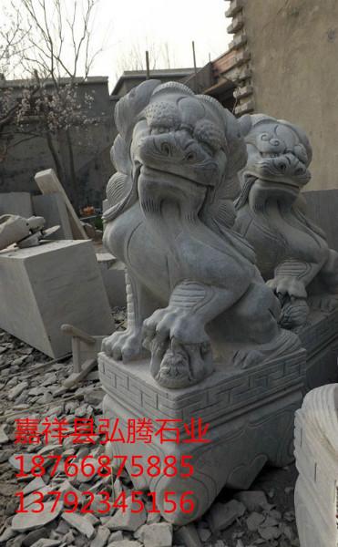山東石雕石獅圖片/山東石雕石獅樣板圖 (3)