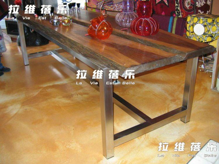 供應咖啡廳長桌（實木長桌）