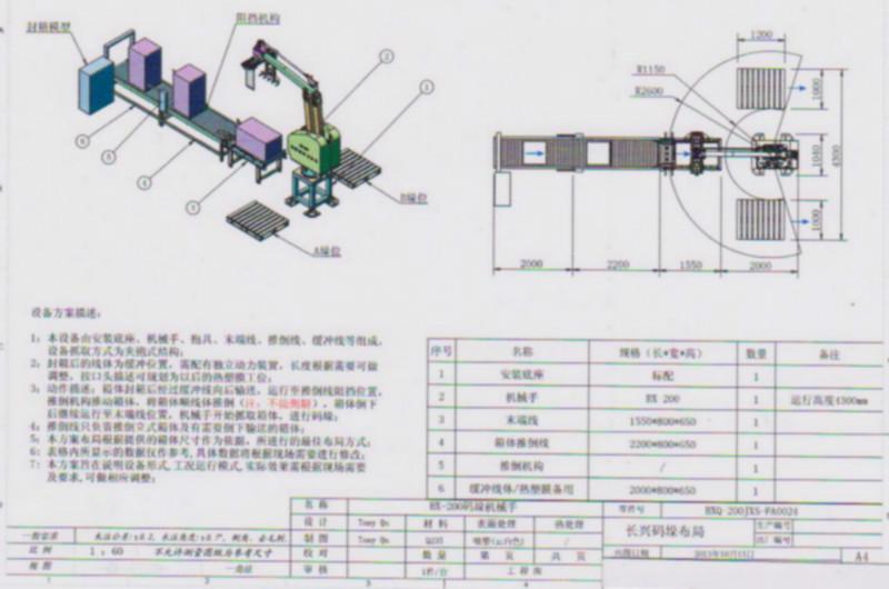 供应文化石生产线自动码跺机