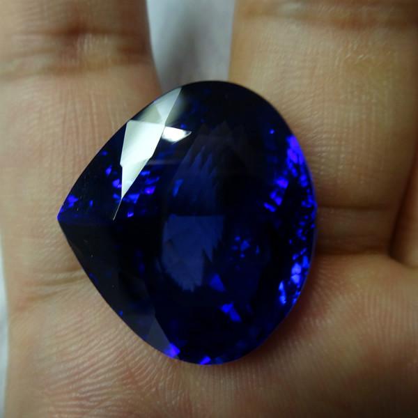 供應(yīng)深圳經(jīng)典藍(lán)色坦桑石天然坦桑石裸石