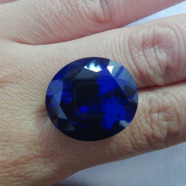 供應35.57克拉天然坦桑石裸石戒面