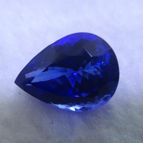 供應(yīng)10.63克拉水滴坦桑石裸石戒面吊墜