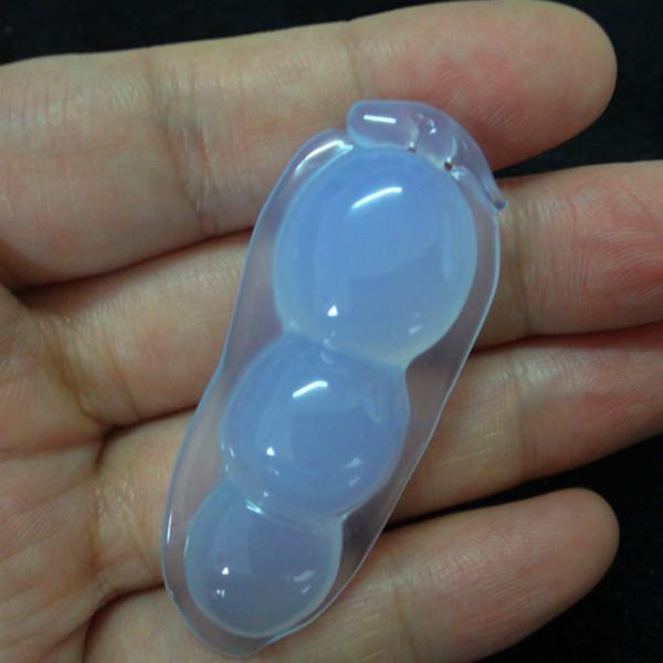 供應(yīng) 天然藍玉髓吊墜藍玉髓四季豆雕件藍玉髓平安豆吊墜藍玉髓批發(fā)