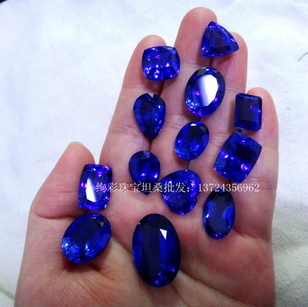 供應(yīng)天然坦桑石裸石上海坦桑石裸石批發(fā)