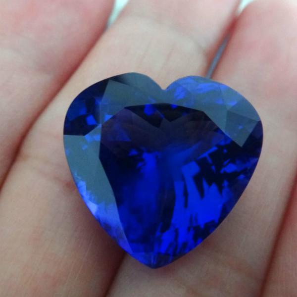 供應(yīng)*坦桑石裸石海洋之心裸石戒面批發(fā)