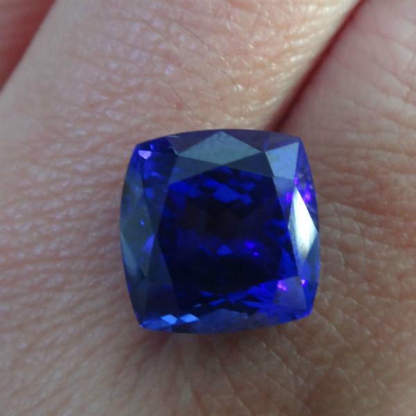 供應(yīng)5A級(jí)坦桑石裸石方形坦桑裸石坦桑石多少錢(qián)一克拉