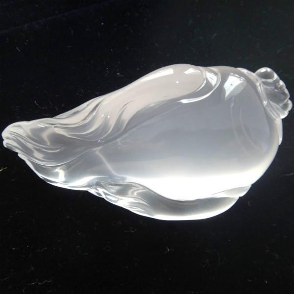 供應(yīng)天然水晶雕件乳白晶吊墜兔毛晶雕件