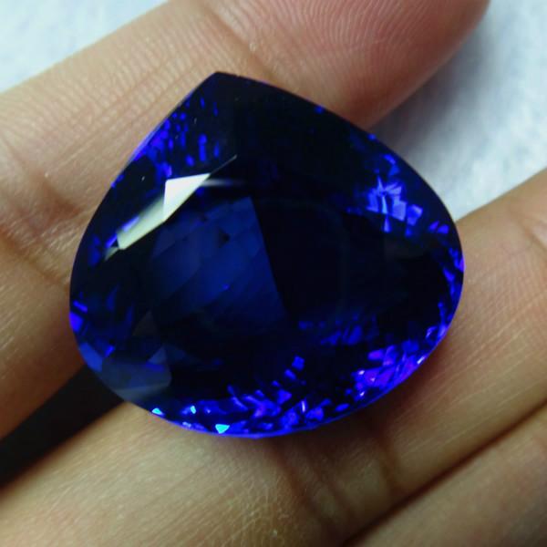 供應(yīng)深圳經(jīng)典藍(lán)色坦桑石天然坦桑石裸石