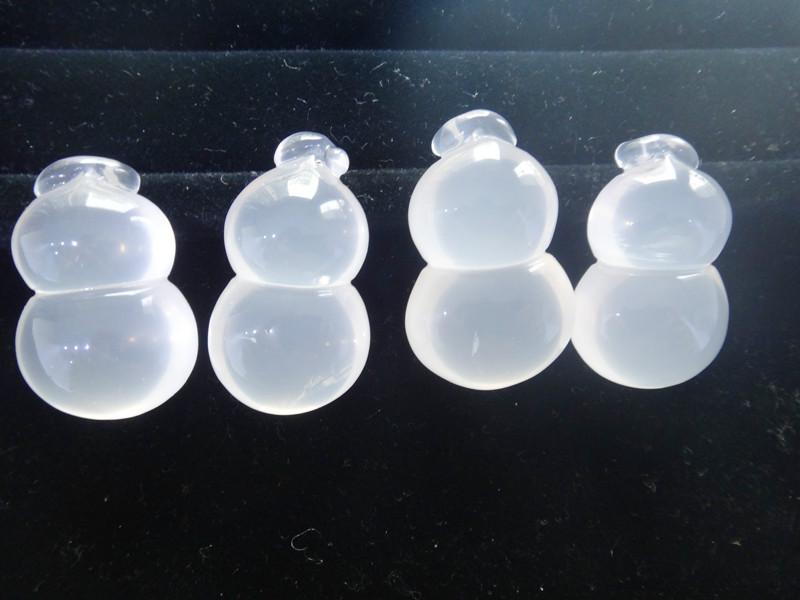 供應天然乳白晶吊墜白水晶葫蘆吊墜掛件