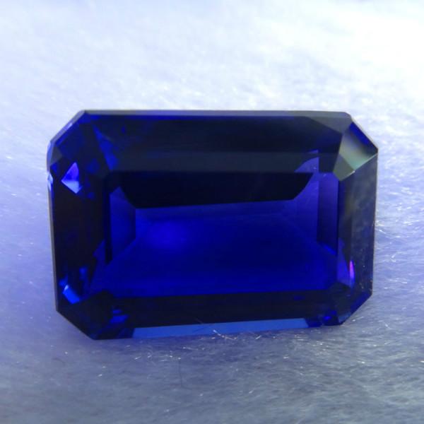 供應(yīng)天然八角長方坦桑石坦桑石裸石戒面