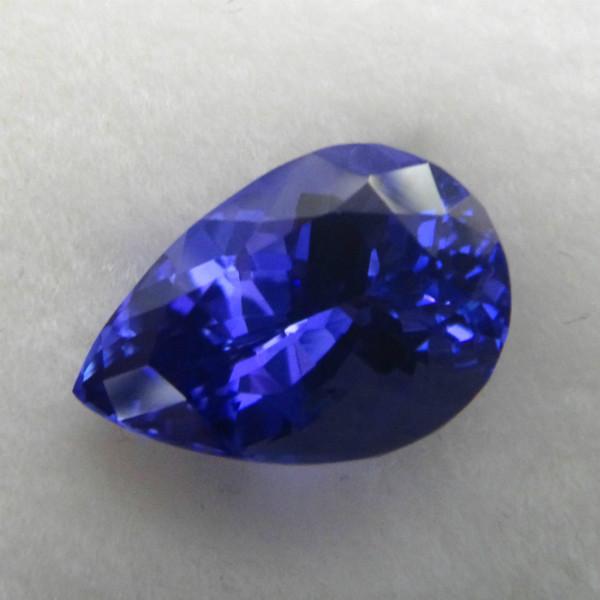 供應(yīng)天然水滴形坦桑石6.01克拉坦桑石裸石