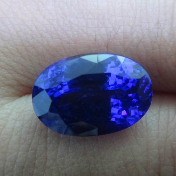 供應5A級橢圓形坦桑石天然坦桑石裸石