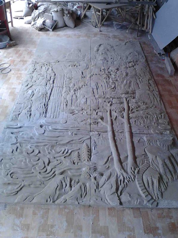 供應東營砂巖浮雕