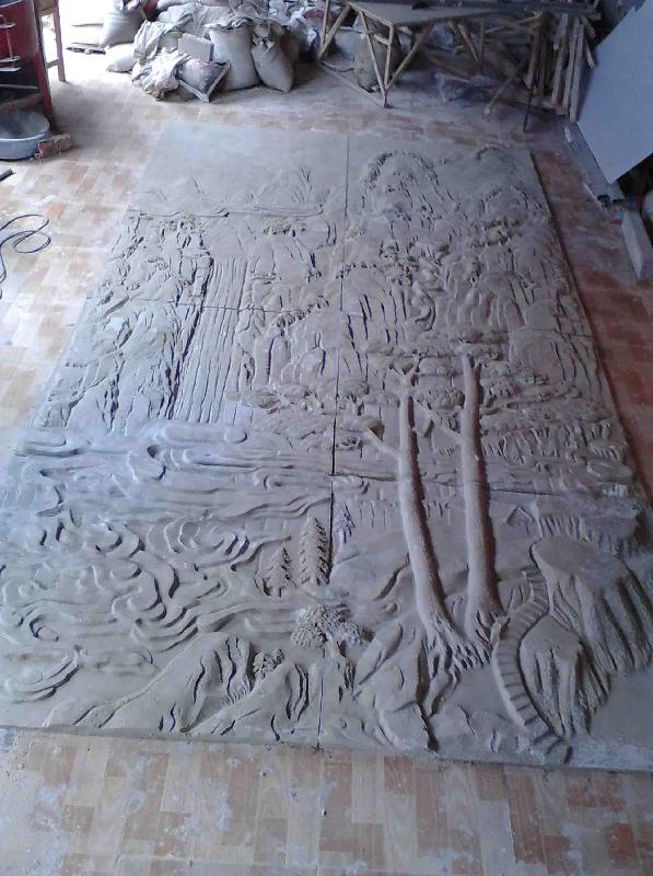 供應東營砂巖浮雕