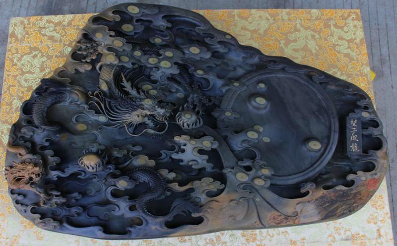 肇慶端硯望子成龍圖片