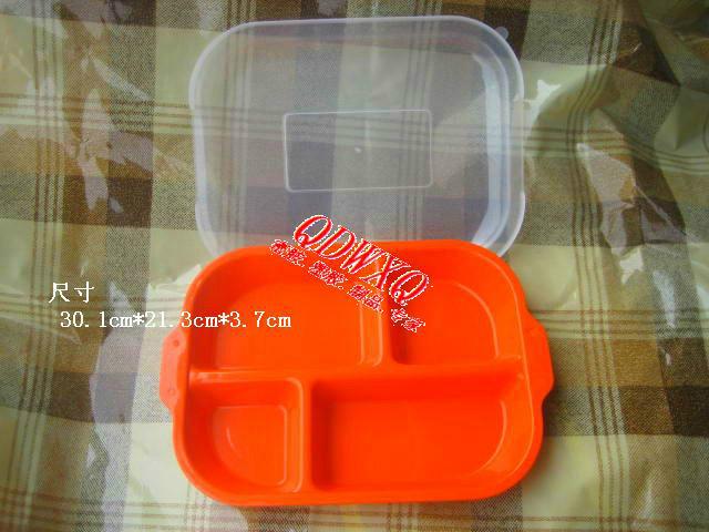 供應(yīng)三格四格五格飯盒塑料快餐盒
