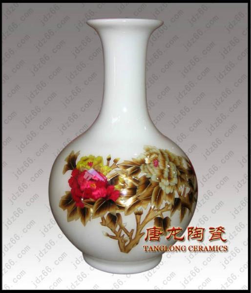 供應(yīng)麥桿畫陶瓷賞瓶 花開富貴麥稈畫陶瓷賞瓶