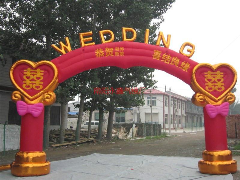 供應(yīng)隨州充氣帳篷彩門龍鳳氣模殯葬彩門白事金獅子白事雙龍拱門雙鶴門廳