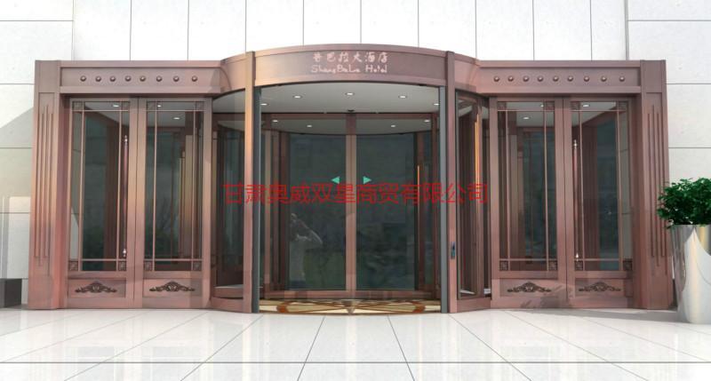 供應用于單位、企業(yè)的甘肅蘭州自動豪華旋轉門廠家直銷，蘭州自動豪華旋轉門廠家報價