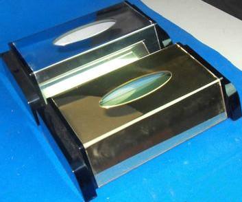 供應(yīng)廠家直銷亞克力紙巾盒｜黃*亞加力紙巾盒｜香港黃*亞加力紙巾盒