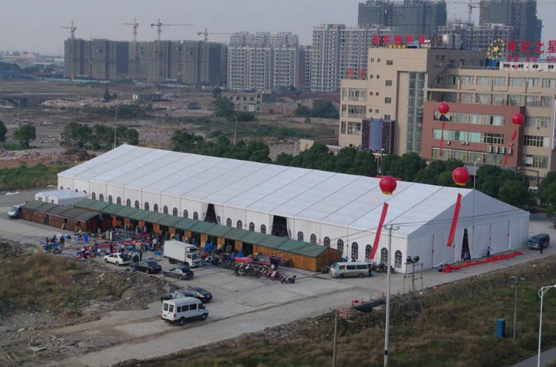 供應戶外展覽 尖頂人字頂組合篷房