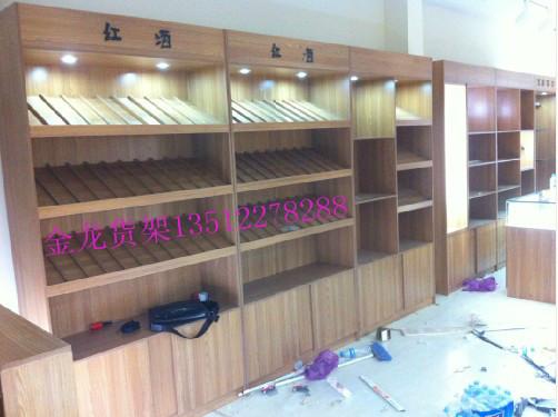 供應(yīng)天津箱包展柜紅酒展示架煙酒柜臺烤漆貨架