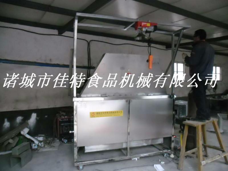 供應(yīng)JTMB-1400型燃煤半自動油炸機(jī)炸土豆片油炸機(jī)菜丸子油炸