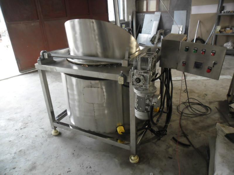 供應(yīng)JTDR-800型自動出料導(dǎo)熱油油炸機(jī)炸麻花油炸機(jī)山東油炸機(jī)