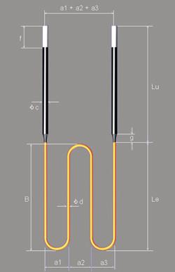 供應(yīng)W型硅鉬棒電熱元件，鄭州W型硅鉬棒電熱元件廠家批發(fā)