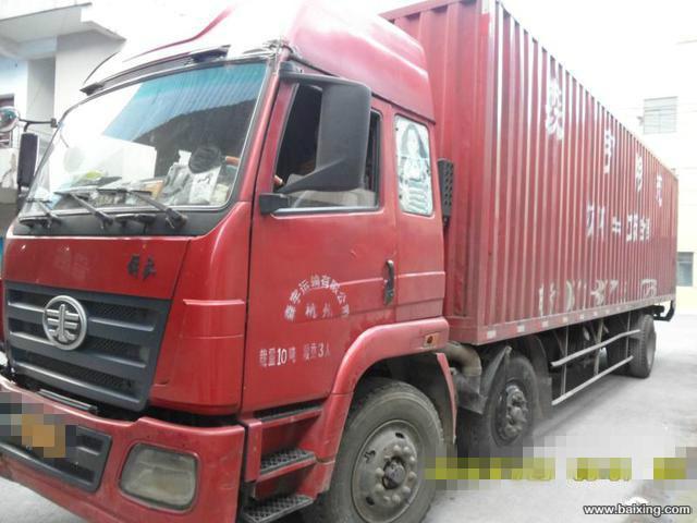 二手廂式貨車前四后四9.6米圖片