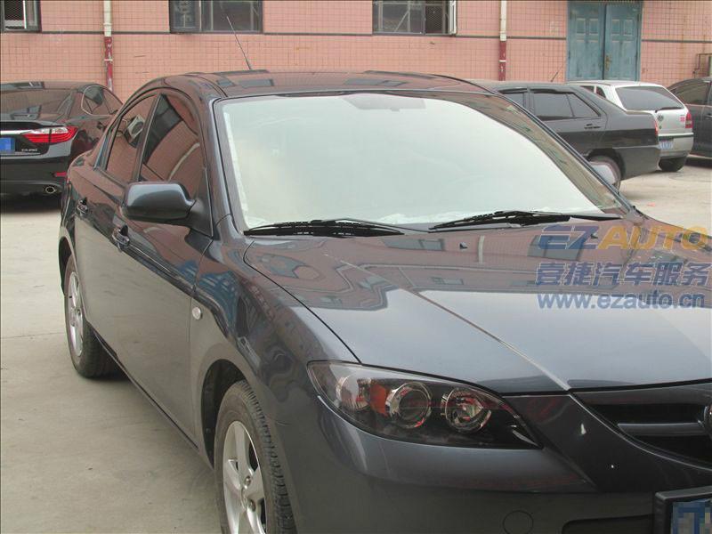 河北石家莊馬自達(dá)3全車龍膜隔熱防爆膜授權(quán)施工前檔PP70側(cè)后檔ATR